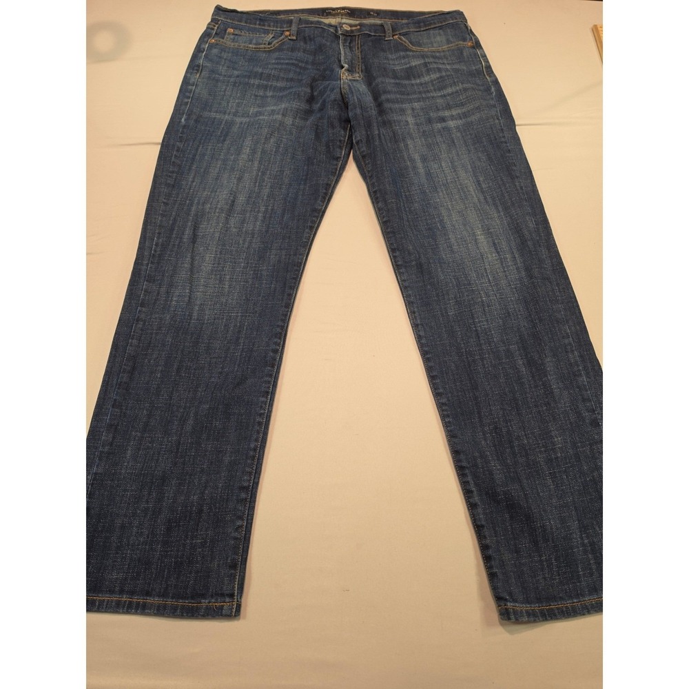 Lucky Brand 221‎ Straight Mens Jeans 38x32 Dark Wash Denim Blue 7MP10182T1